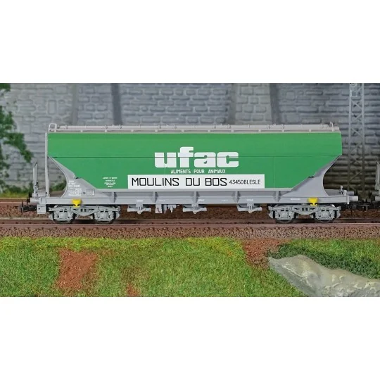 HJ6281-Jouef HJ6281 Set of 2 bogie hopper wagons with flat sides, UFAC
