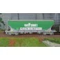 Jouef HJ6281 Set of 2 bogie hopper wagons with flat sides, UFAC HJ6281-Jouef HJ6281 Set of 2 bogie hopper wagons with flat sides, UFAC