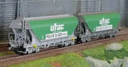 Jouef HJ6281 Set de 2 wagons trémies à bogies, avec parois planes, UFAC Jouef HJ6281 - 1