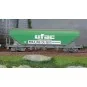 Jouef HJ6281 Set of 2 bogie hopper wagons with flat sides, UFAC HJ6281-Jouef HJ6281 Set of 2 bogie hopper wagons with flat sides, UFAC