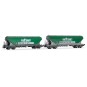 HJ6281-Jouef HJ6281 Set of 2 bogie hopper wagons with flat sides, UFAC
