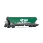 Jouef HJ6281 Set of 2 bogie hopper wagons with flat sides, UFAC HJ6281-Jouef HJ6281 Set of 2 bogie hopper wagons with flat sides, UFAC