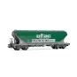 Jouef HJ6281 Set of 2 bogie hopper wagons with flat sides, UFAC HJ6281-Jouef HJ6281 Set of 2 bogie hopper wagons with flat sides, UFAC
