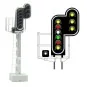 MAFEN_413216-MAFEN 413216 Signal principal 10 feux LED (double jaune/rouge/blanc/vert/rouge/jaune/blanc + double jaune), SNCF, échelle N