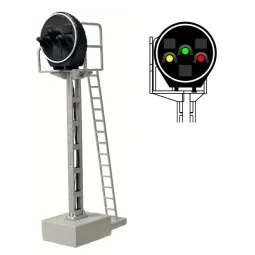 MAFEN 413219 Signal Disque 3 feux LED (vert/jaune/rouge), SNCF, échelle N MAFEN MAFEN_413219 - 1