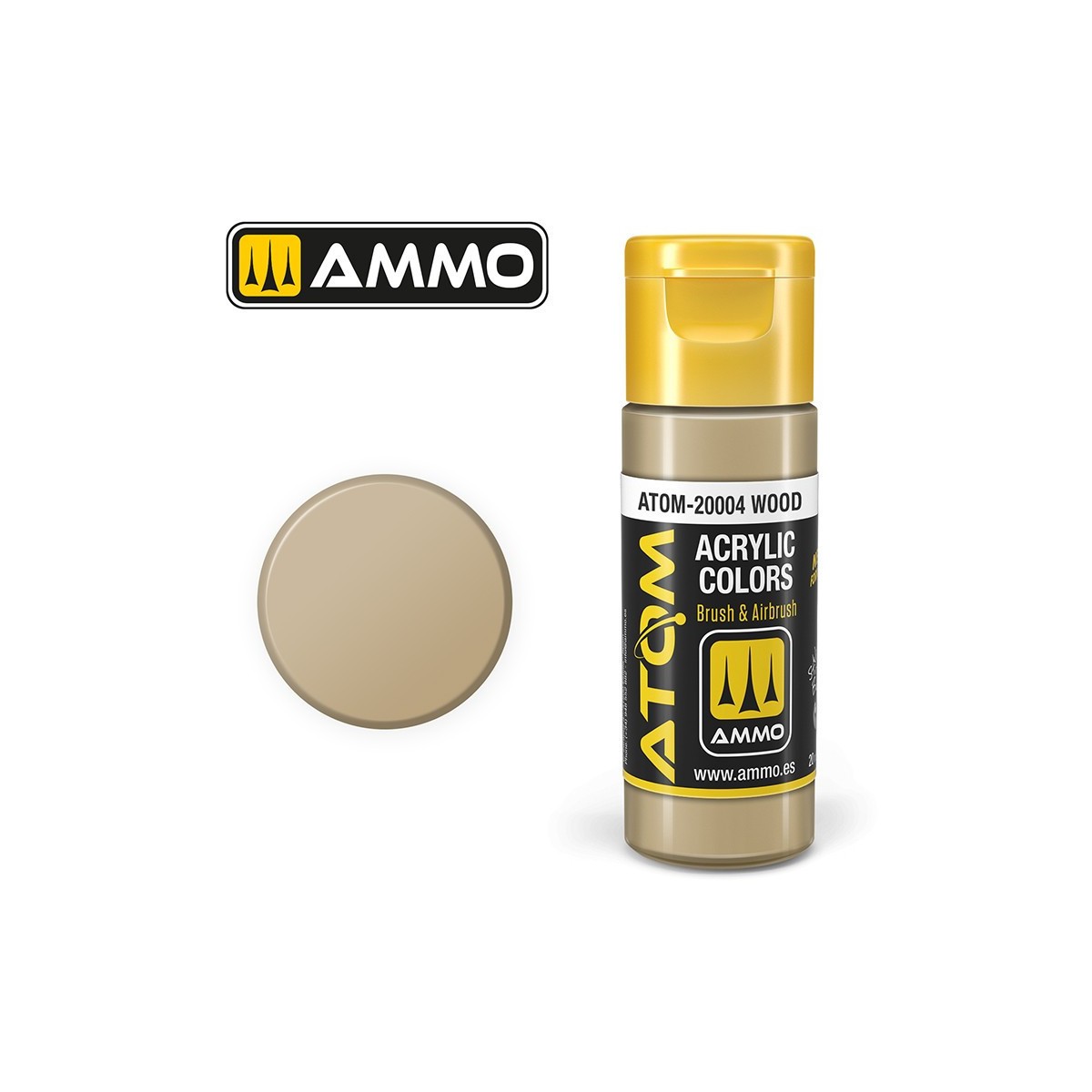 Peinture acrylique Bois 20ml ATOM AMMO
