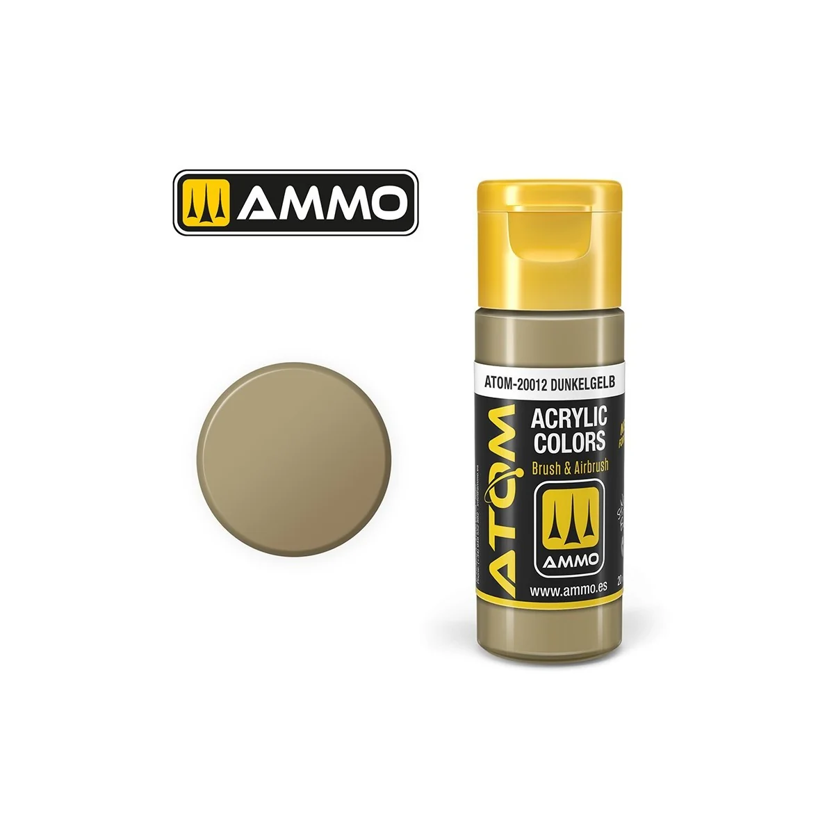 Peinture acrylique Gel Dunkelb 20ml ATOM AMMO - ATOM-20012