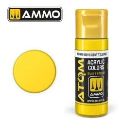 Sunny Yellow Acrylic Paint 20ml ATOM AMMO - ATOM-20019