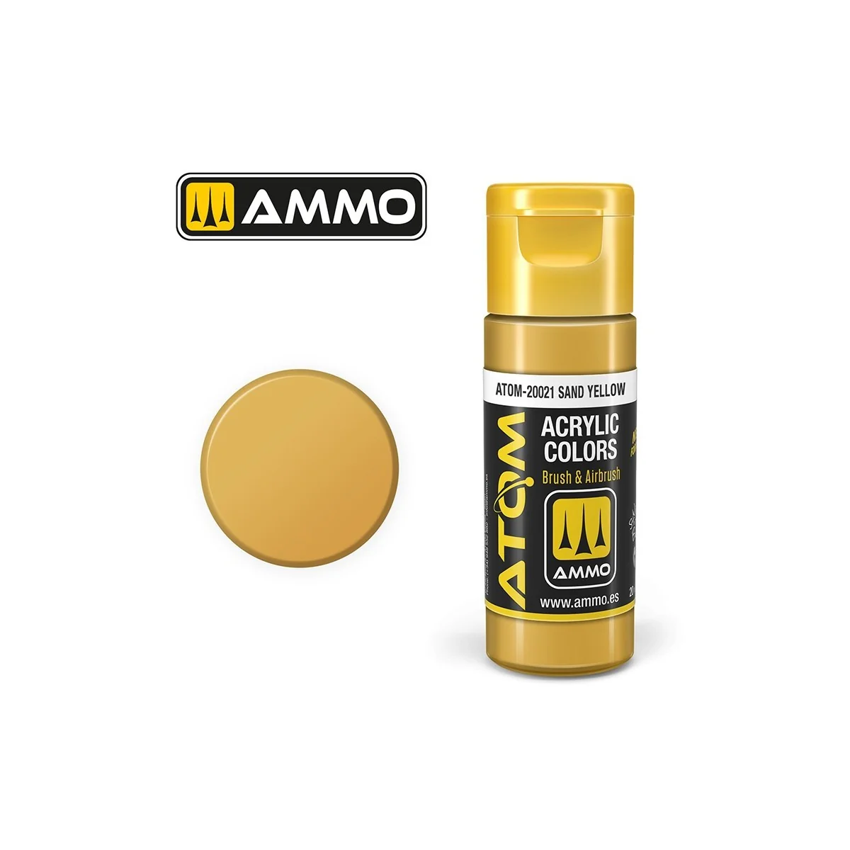 ATOM AMMO Sand Yellow Acrylic Paint 20ml - ATOM-20021