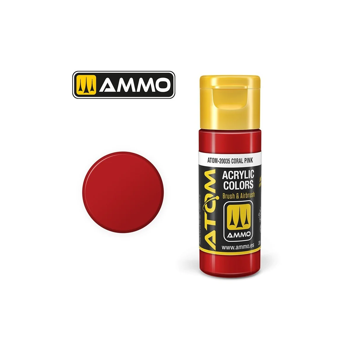 Coral Pink Acrylic Paint 20ml ATOM AMMO - ATOM-20035