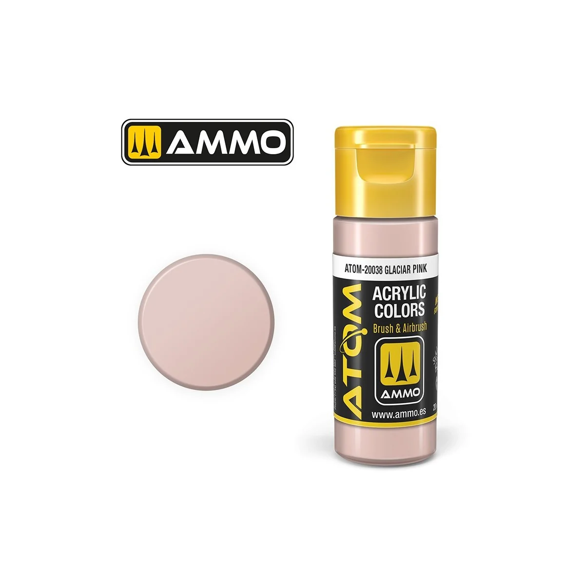 Glacier Pink Acrylic Paint 20ml ATOM AMMO - ATOM-20038