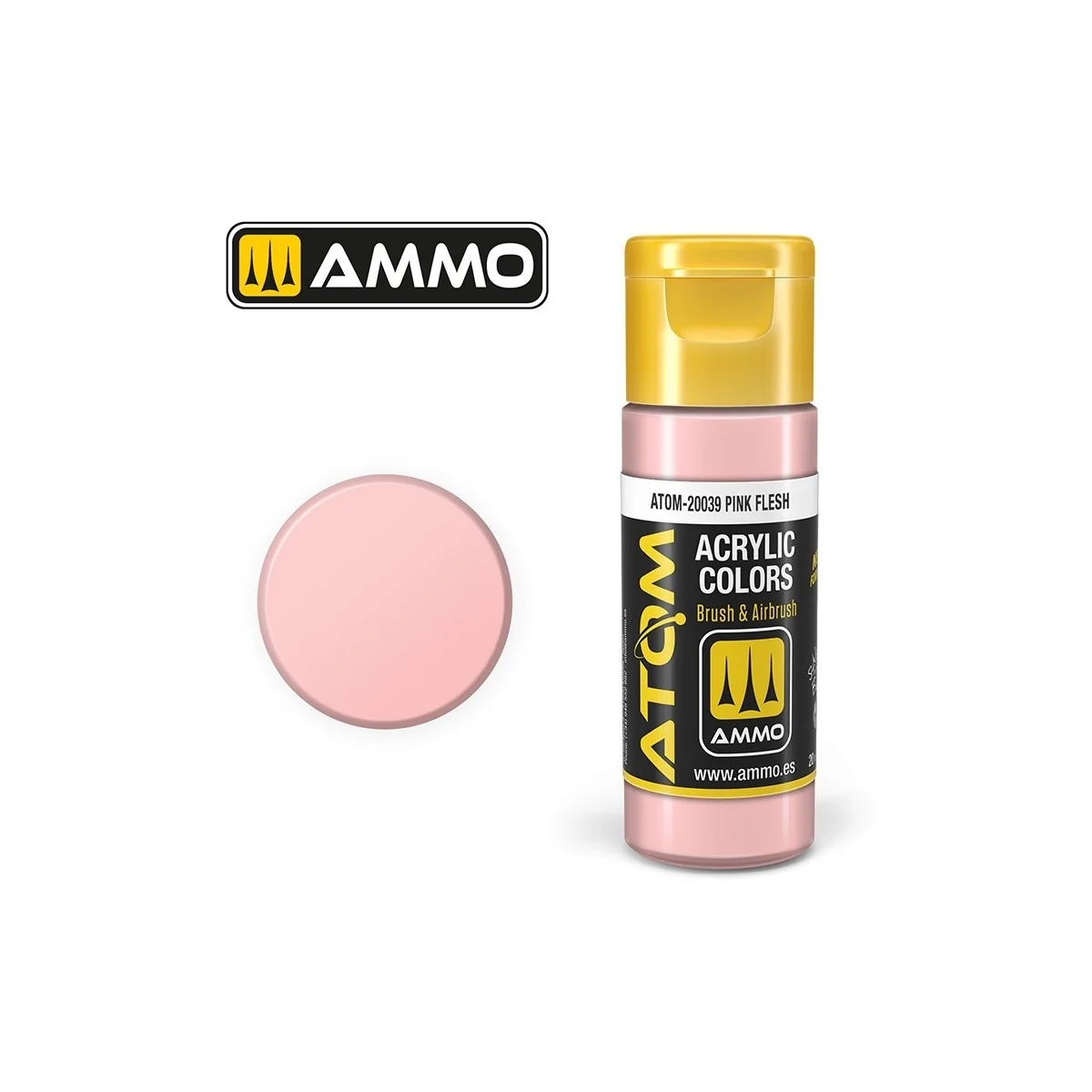 ATOM AMMO Flesh Pink Acrylic Paint 20ml - ATOM-20039