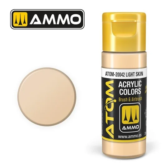 Peinture acrylique Peau claire 20ml ATOM AMMO ATOM-20042-Peinture acrylique Peau claire 20ml ATOM AMMO - ATOM-20042