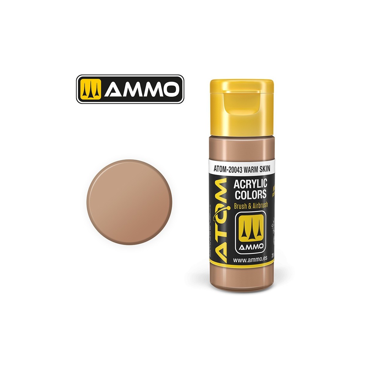 Peinture acrylique Peau chaude 20ml ATOM AMMO Peinture acrylique Peau chaude 20ml ATOM AMMO