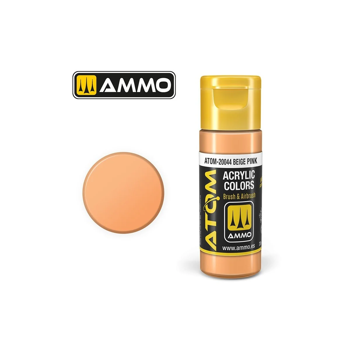 Peinture acrylique Beige Rose 20ml ATOM AMMO