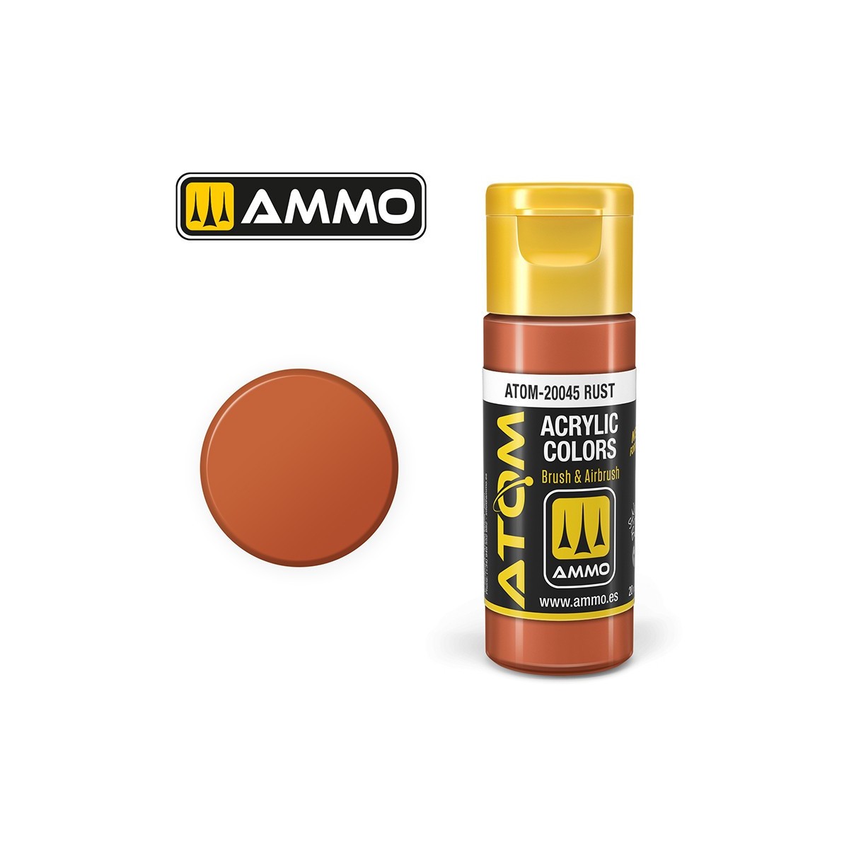Peinture acrylique Rouiller 20ml ATOM AMMO - ATOM-20045
