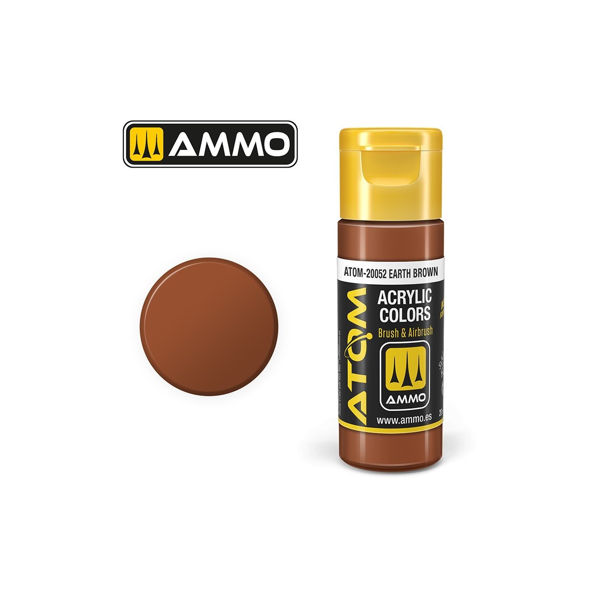 ATOM AMMO Earth Brown Acrylic Paint 20ml - ATOM-20052