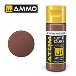 Acrylic paint, Umber Brown, 20ml, ATOM AMMO
