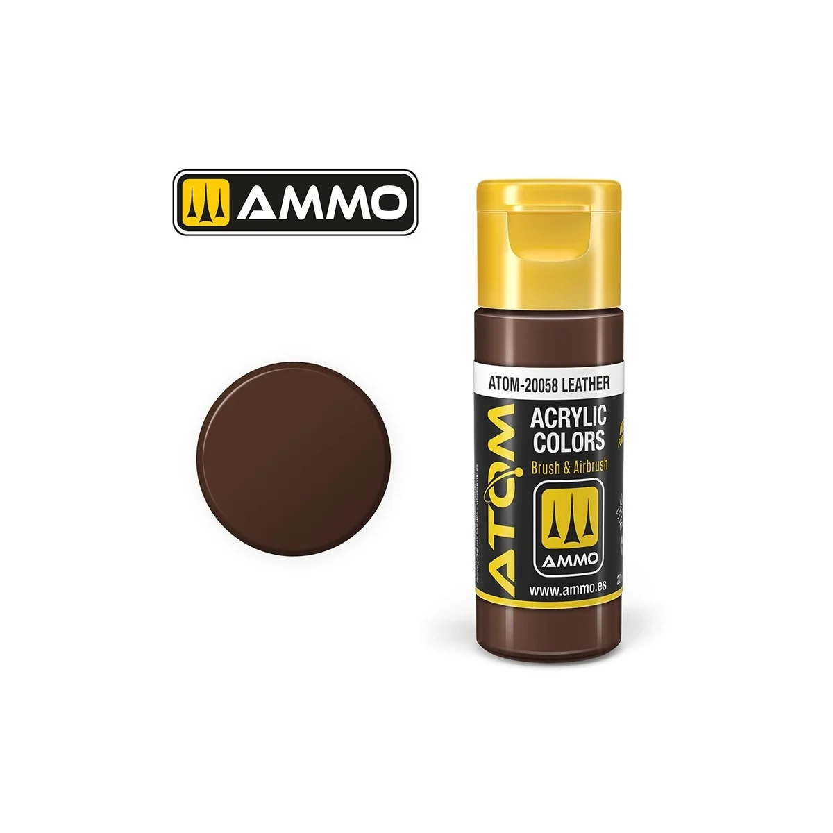 Peinture acrylique Cuir 20ml ATOM AMMO
