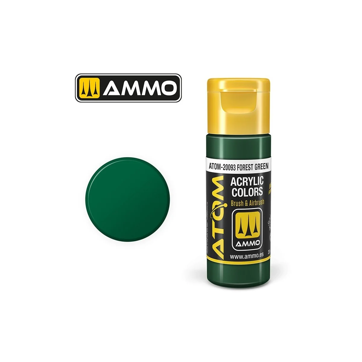 Forest Green Acrylic Paint 20ml ATOM AMMO - ATOM-20093