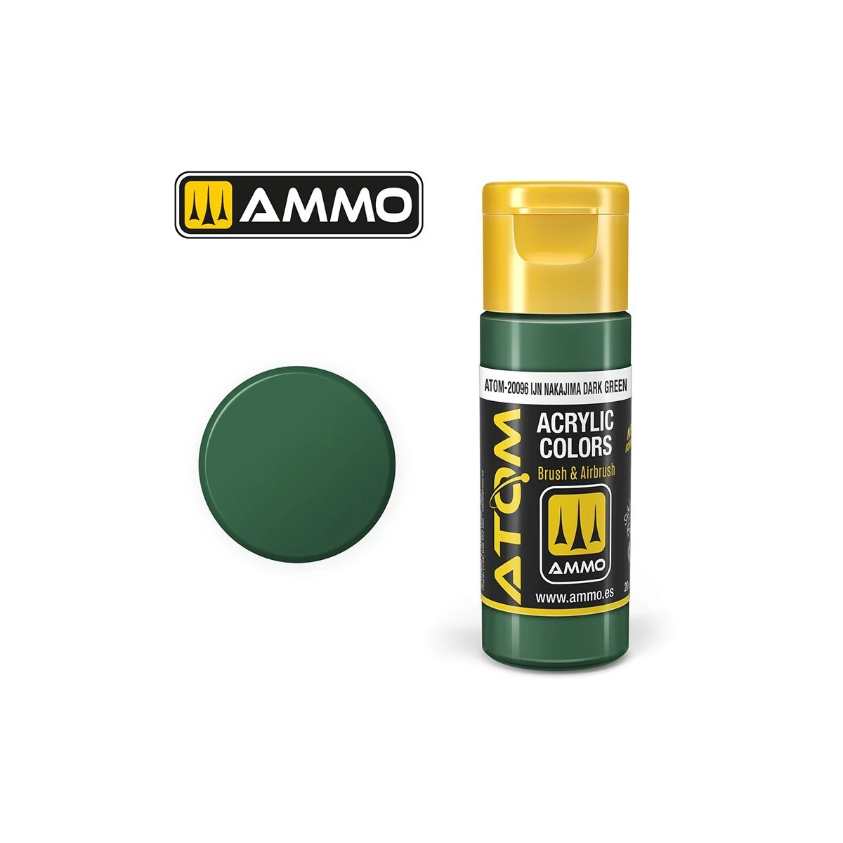 Peinture acrylique IJN Nakajima Vert Foncé 20ml ATOM AMMO