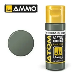 Peinture acrylique Vert Atlantique 20ml ATOM AMMO