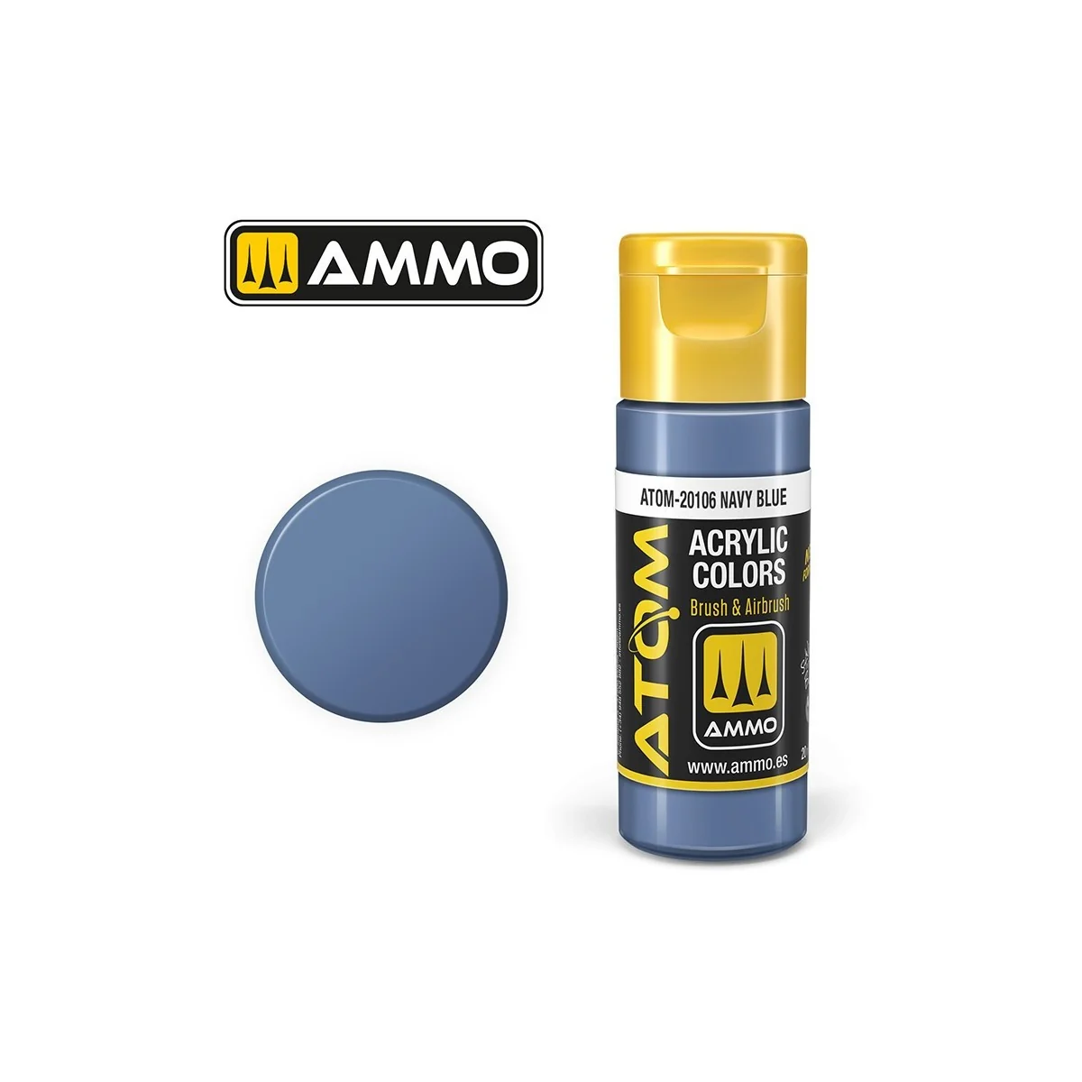 ATOM AMMO Navy Blue Acrylic Paint 20ml - ATOM-20106