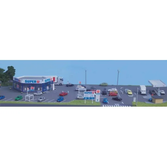Sai_170.1-Sai 170.1 Super U store, with interior fittings and gas station - Sai_170.1