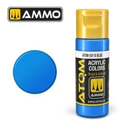 Blue acrylic paint 20ml ATOM AMMO - ATOM-20110