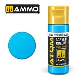 Peinture acrylique Bleu vif 20ml ATOM AMMO - ATOM-20112