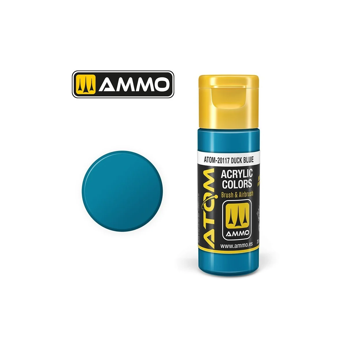 ATOM AMMO Teal Blue Acrylic Paint 20ml - ATOM-20117