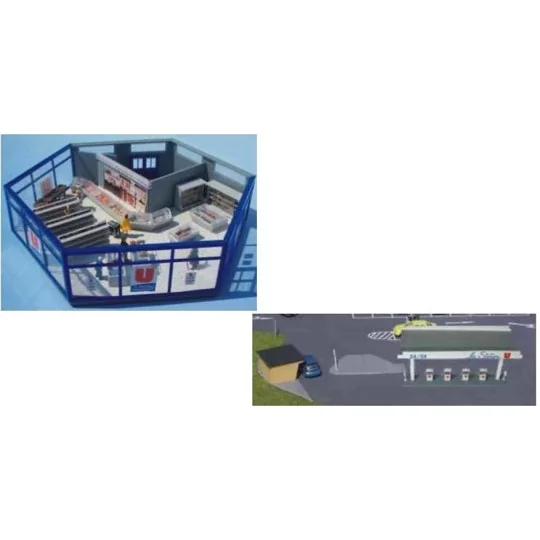 Sai_170.1-Sai 170.1 Super U store, with interior fittings and gas station - Sai_170.1