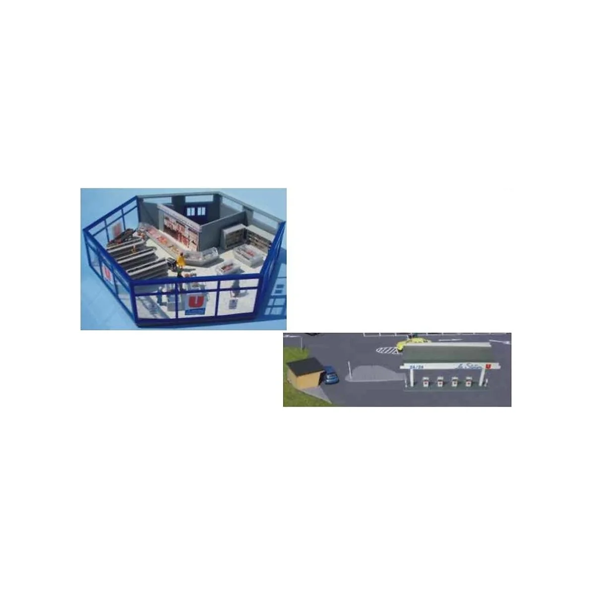 Sai 170.1 Super U store, with interior fittings and gas station - S...