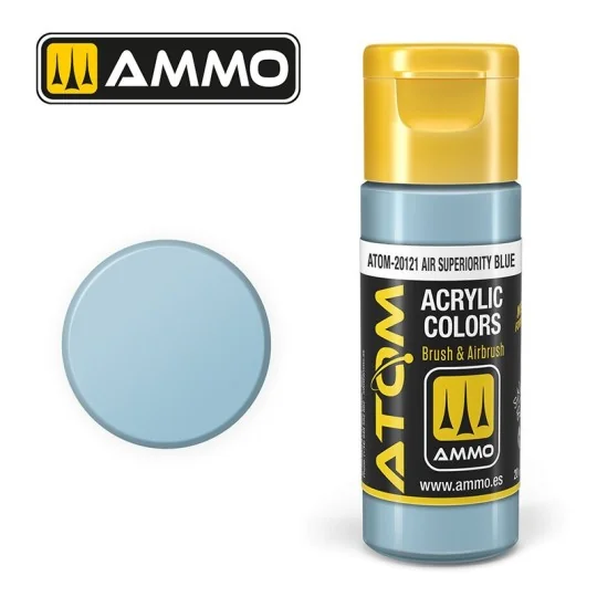 ATOM-20121-Peinture acrylique Bleu de supériorité aérienne 20ml ATOM AMMO