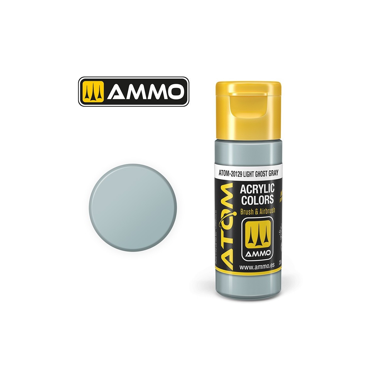 Light Phantom Grey Acrylic Paint 20ml ATOM AMMO - ATOM-20129