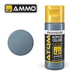 Acrylic Paint Blue Grey 20ml ATOM AMMO - ATOM-20134