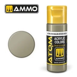 Nakajima Interior Green Acrylic Paint 20ml ATOM AMMO - ATOM-20139