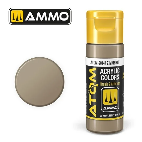 Zimmerit acrylic paint 20ml ATOM AMMO ATOM-20144-Zimmerit acrylic paint 20ml ATOM AMMO - ATOM-20144