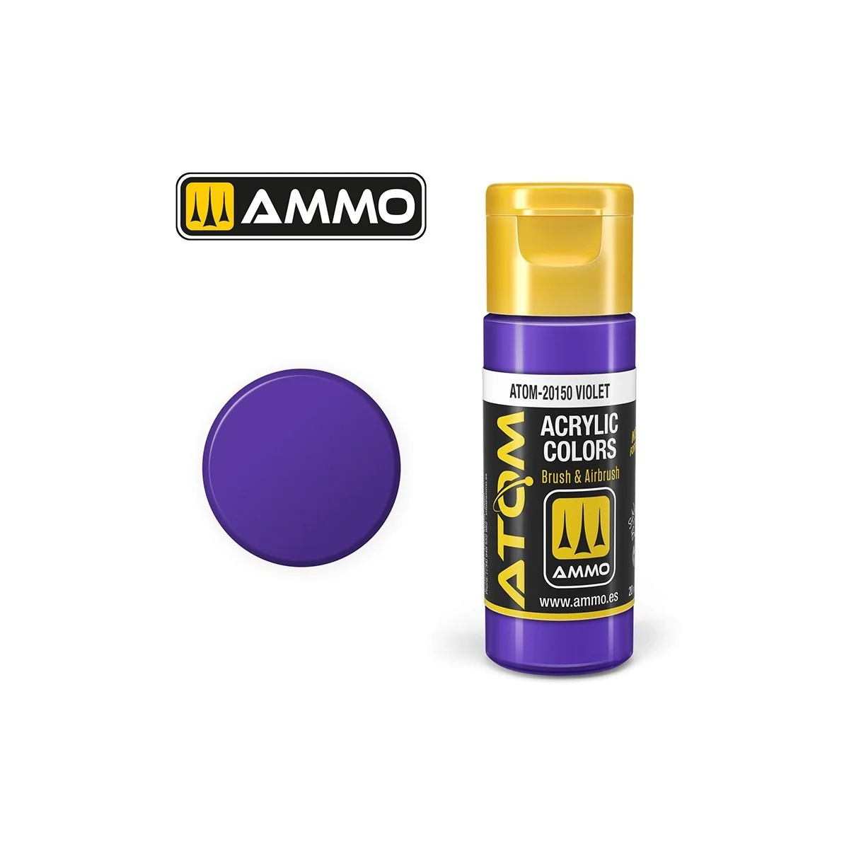 Peinture acrylique Violet 20ml ATOM AMMO - ATOM-20150
