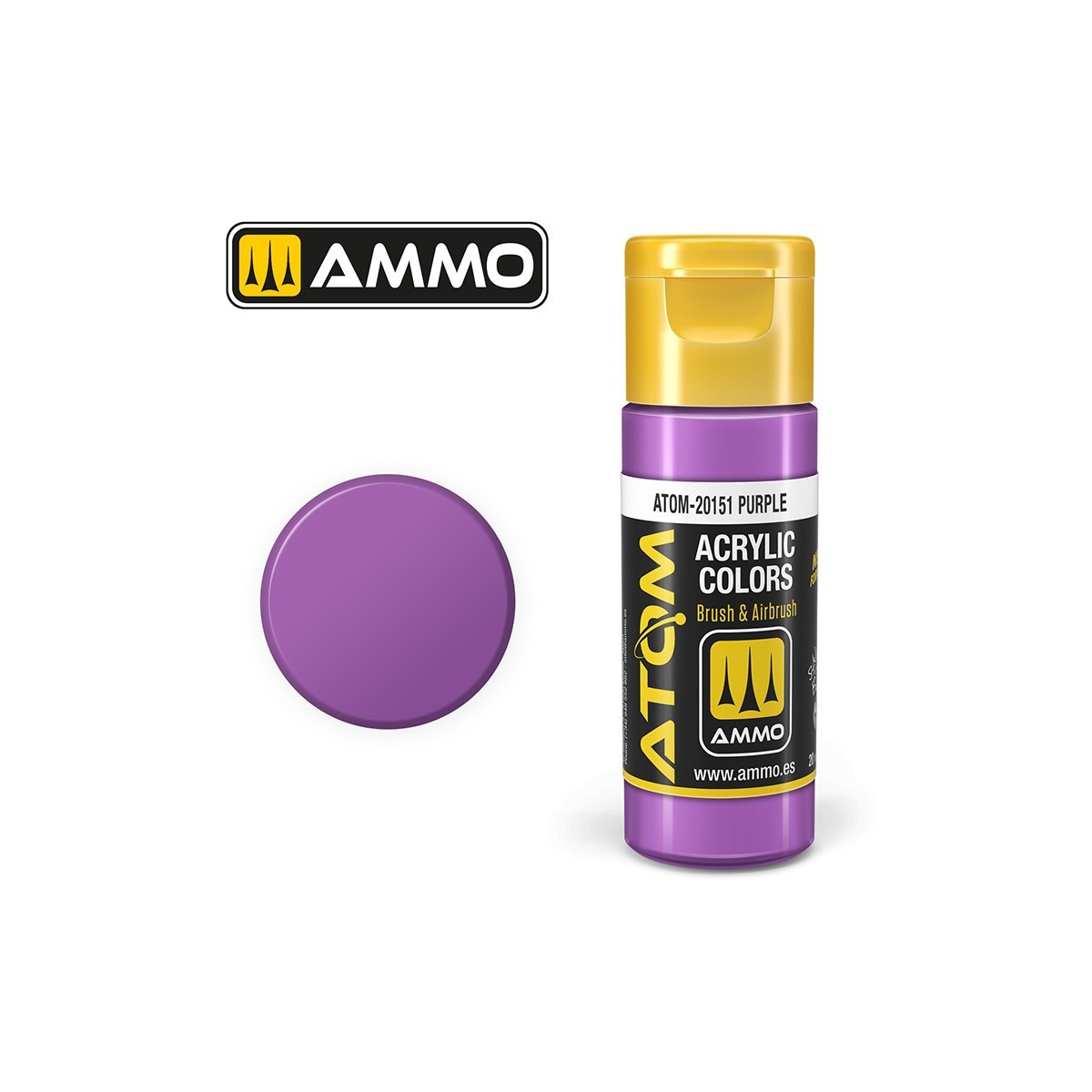 Peinture acrylique Violet 20ml ATOM AMMO