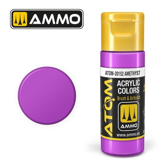 ATOM-20152-Peinture acrylique Améthyste 20ml ATOM AMMO
