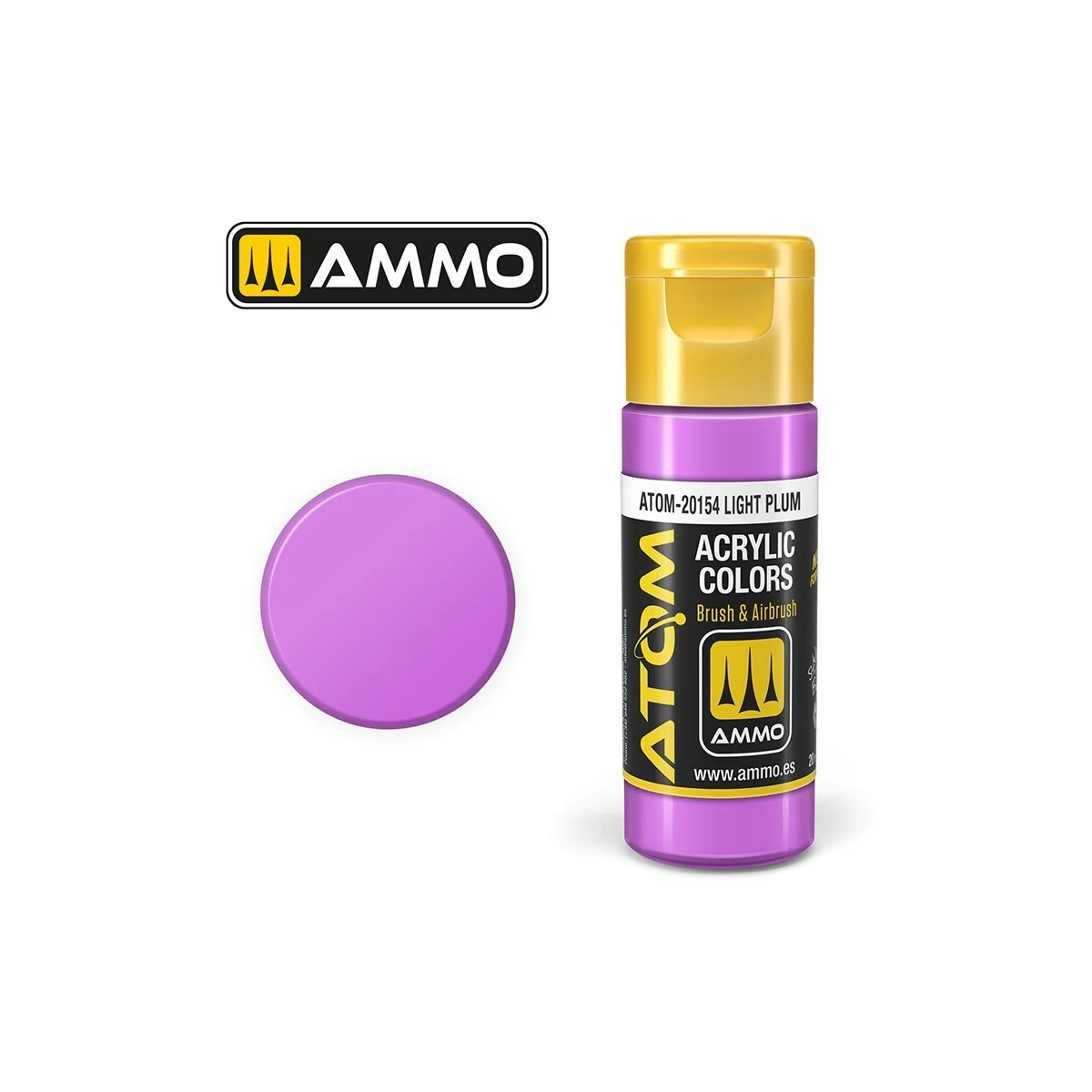 Light Plum Acrylic Paint 20ml ATOM AMMO Light Plum Acrylic Paint 20ml ATOM AMMO