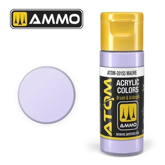ATOM-20155-Peinture acrylique Mauve 20ml ATOM AMMO - ATOM-20155