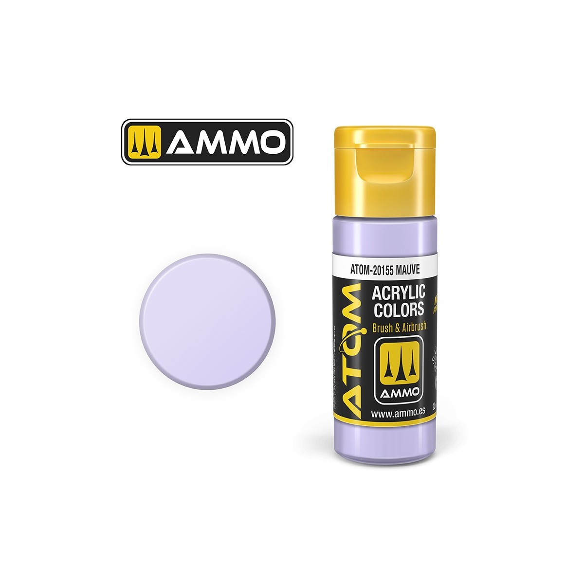 Peinture acrylique Mauve 20ml ATOM AMMO