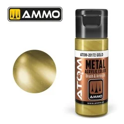 Gold Acrylic Paint 20ml ATOM METALLIC AMMO