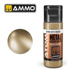 Acrylic Paint Brass 20ml ATOM METALLIC AMMO