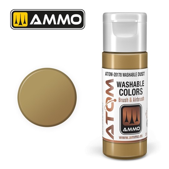 ATOM-20178-Acrylic Paint Dust 20ml ATOM WASHABLE AMMO