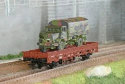 Marklin 46928 Kb 443 staking wagon, DB, with MAN 5t 630 L2AE truck