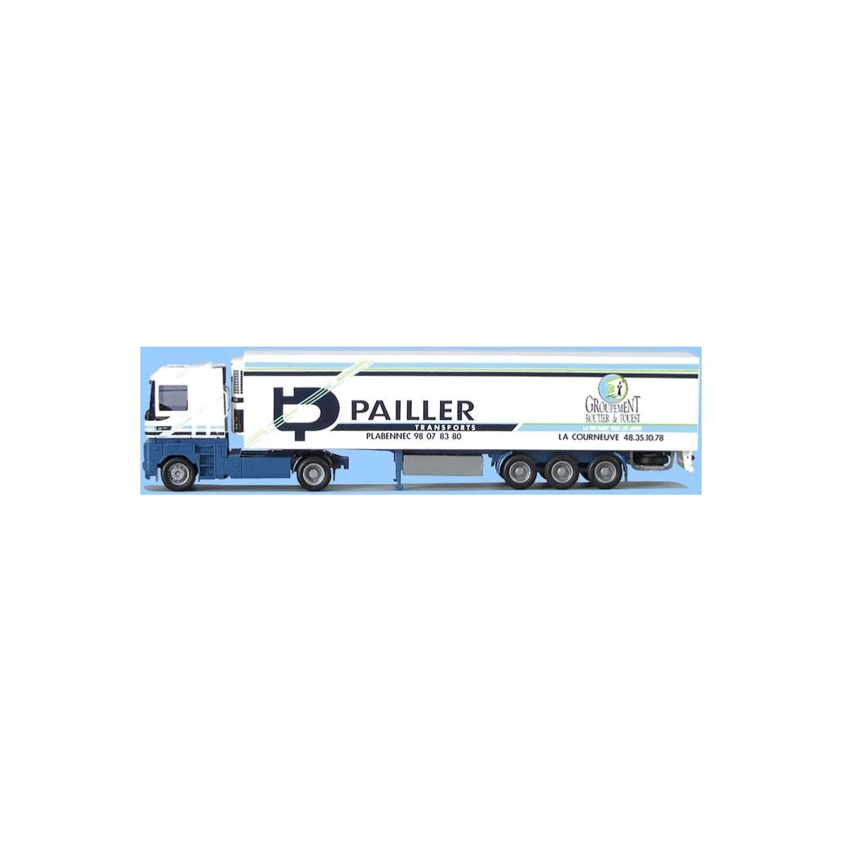 AWM 54516 Renault Magnum Refrigerated Semi-Trailer, Straw - AWM_54516 AWM 54516 Renault Magnum Refrigerated Semi-Trailer, Straw - AWM_54516