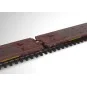 Trix 24428 Laads 800B Articulated Flat Wagons, Transwaggon, loaded ... Trix_24428-Trix 24428 Laads 800B Articulated Flat Wagons, Transwaggon, loaded with 4 VW Crafter vans